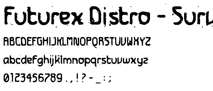 Futurex Distro - Survival font